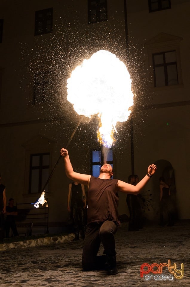 Spectacol de jonglerii cu focul, Cetatea Oradea