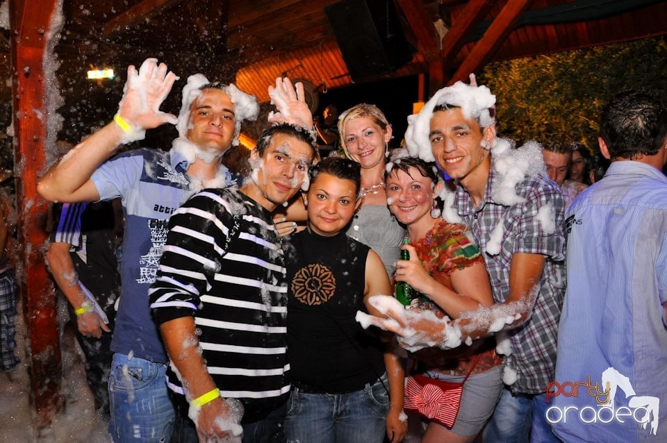 Spumă party în Disco Faház,