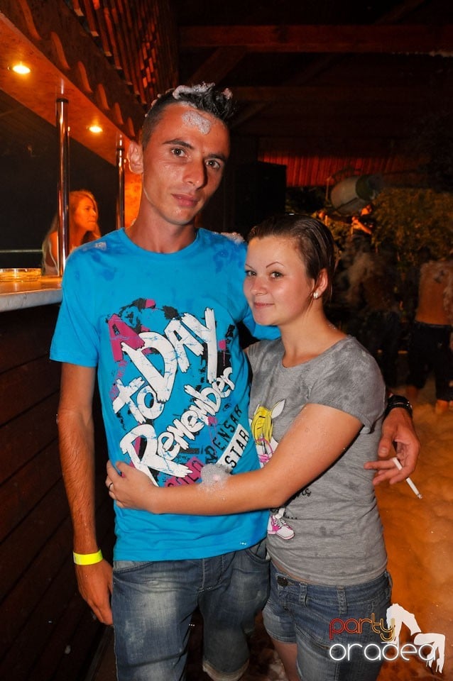 Spumă party în Disco Faház,