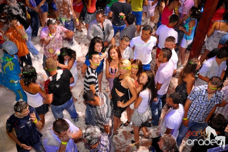 Spumă party în Disco Faház,