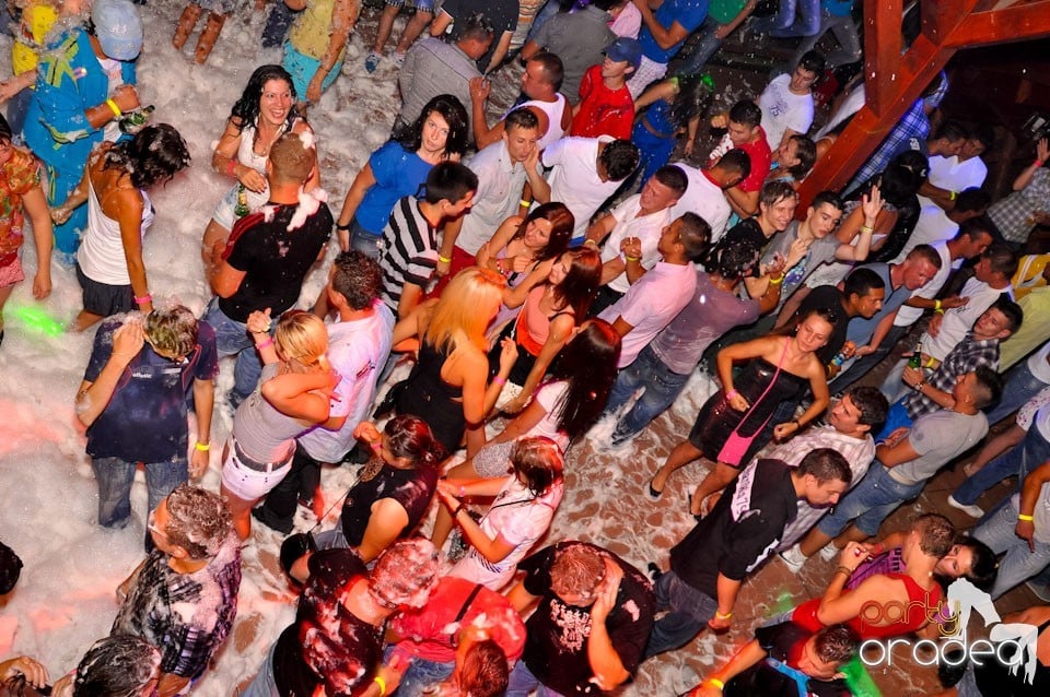 Spumă party în Disco Faház,