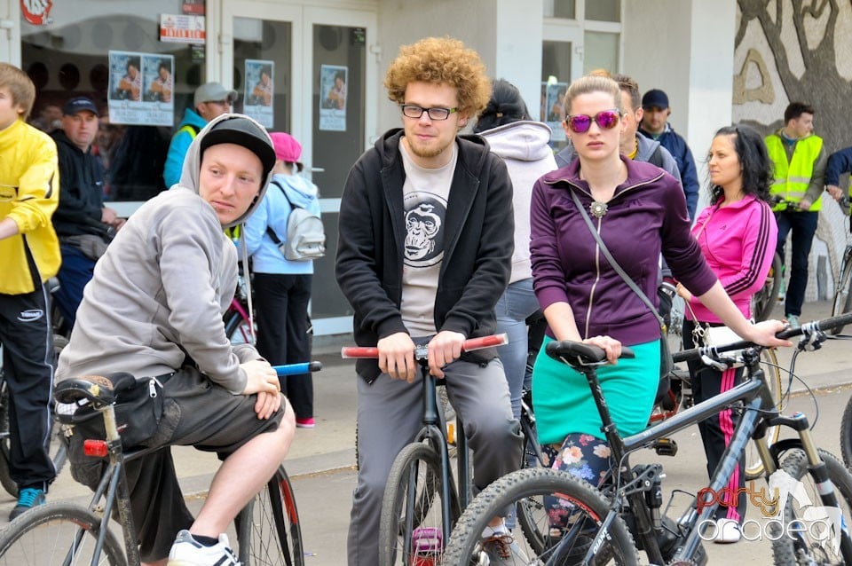 Sute de orădeni la Critical Mass,