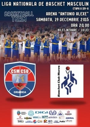 CSM CSU Oradea vs Baschet Club Mures