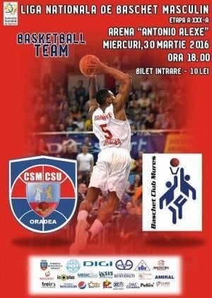 CSM CSU Oradea vs Baschet Club Mures