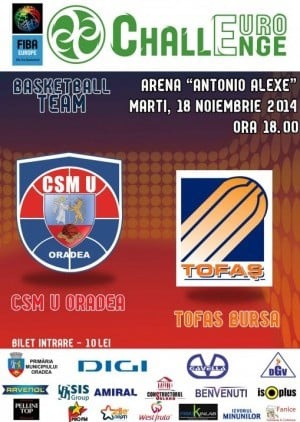 CSM U Oradea vs Tofas Bursa