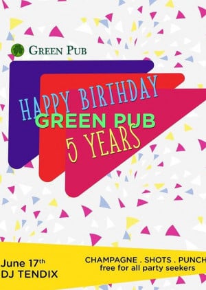 Happy Birthday Green Pub
